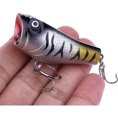 5cm 7.4g Mini Popper Fishing Lure Topwater Bait Isca Artificial Hard Bait Plastic Wobblers Crankbait Fishing Lures Japan Pesca