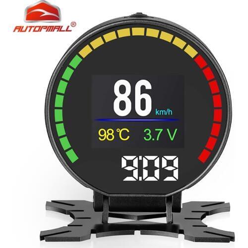 OBD Display Head Up Display Car HUD HD TFT OBD Digital Speedometer OBD2 Turbo Boost Pressure Meter Alarm Oil Gauge Code Reader