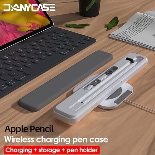 For Wireless Charging Case Apple Penicl Storage Box Carrying Charger Receiving Case Pencil Holder Stand for Apple Pencil