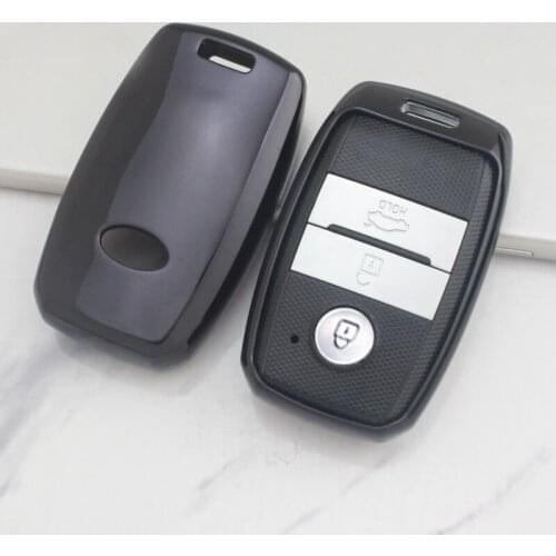 Black Key Cover Fob Case TPU Smart Protective for Kia Optima K5 Sorento Carens Forte Soul