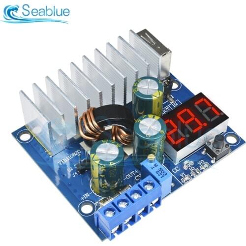 DC to DC 3-35V 100W 6A Boost Step Up Module USB Power Supply LED Voltmeter DC-DC Converter Power Supply Module Voltage Regulator