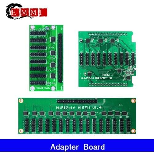 Free dhipping HUB75E-10 /HUB75E-5 /HUB75E-4 /HUB08-8 / HUB12-16/Adapter board on the control card/ connected LED module