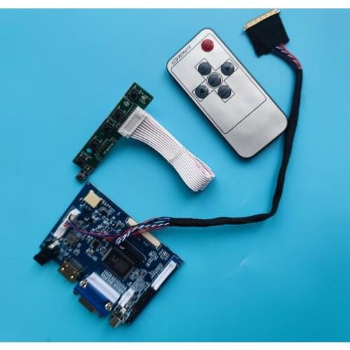 Kit Work for LTN156AT24 1366x768 2AV Screen 40pin driver panel LED HDMI Controller Board remote display VGA AV monitor LCD