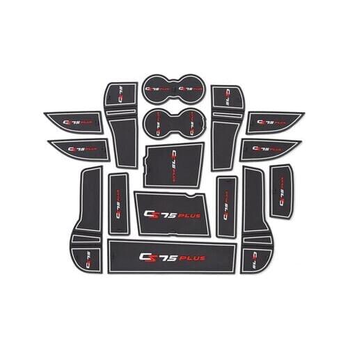 Car Door Gate Slot Mat Cup Armrest Storage Pad For Chana Changan CS75 2019 Plus 2.0T Edition