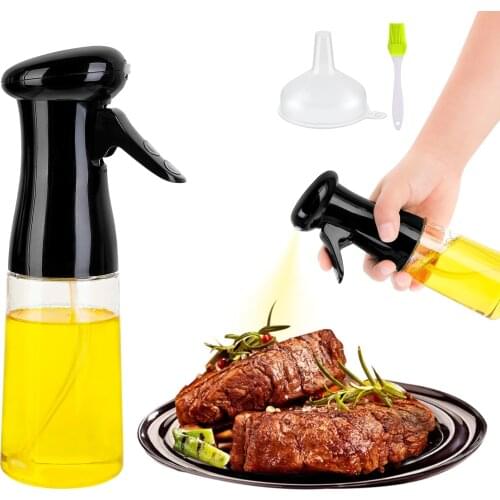 Kitchen Oil Bottle 210ml Oil Spray Bottle Cooking Baking Vinegar Mist Sprayer Barbecue Spray Bottle Cooking Grilling Roasting