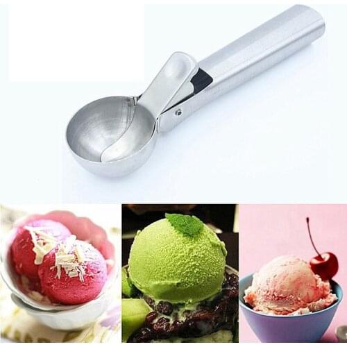 Meijuner Ice Cream Scoops Stacks Stainless Steel Digger Fruit Non-Stick Spoon Kitchen Tools For Home Cake