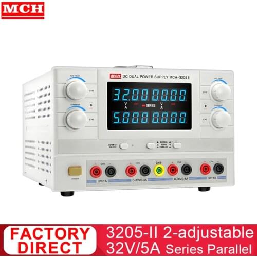 MCH four-channel adjustable DC power supply four-bit display mA output linear adjustable 32V5A series-parallel function