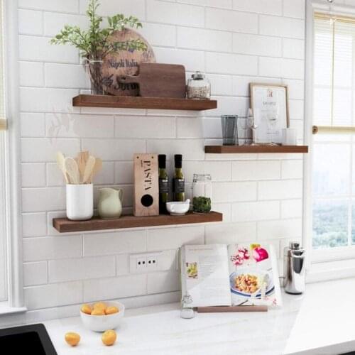 Wall Mounted Rustic Floating Shelves Wall Mount Display Rack Decor Floating Shelves Rustic Wood Wall Shelf Home Storage