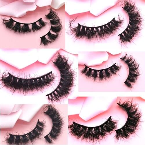 NEW Mink Lashes Real Mink Hair Messy Fluffy Lashes Short Soft Natural Eyelashes Mink Eye Lashes Makeup Mink Eyelashes