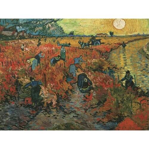 Landscape Van Gogh Printed 11CT Cross Stitch DIY Embroidery Complete Kit DMC Threads Knitting Sewing Craft Needlework Decor