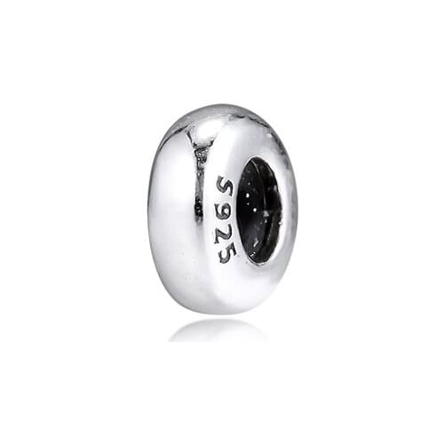 Authentic 925 Sterling Silver My Spacer Silicone Charm Small Hole Beads for Jewelry Making Fits Me Bracelet or Safety Pin Brooch