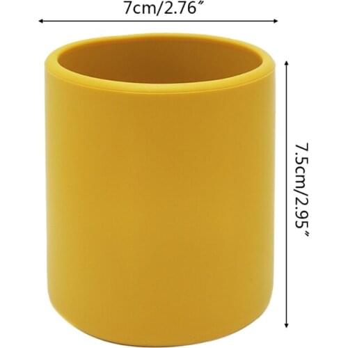 BPA-free Baby Silicone Water Cup for Kids Infants Toddlers Portable Heat-resistant Training Drinkware