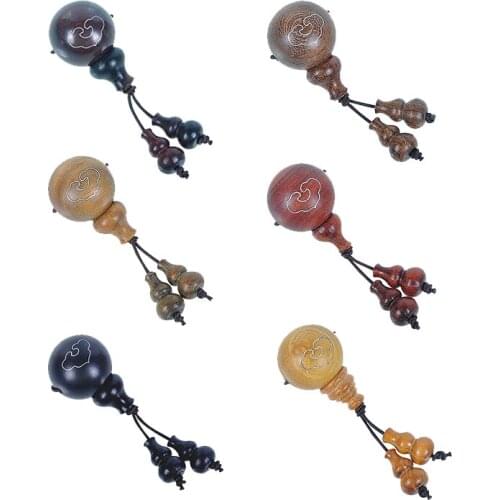 Sandalwood Stupa Split Tee with Silver Wire Loose Beads Gourd Diamonds Moon Bodhi Diy Accessories