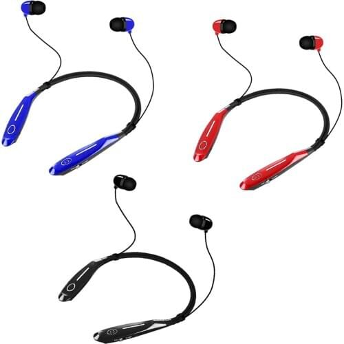 Universal Wireless In-Ear Music Gaming Headset Magnetic Neckband Halter Sports Headphone For iPhone Huawei 990S