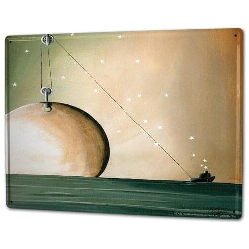 Tin Sign Maritime Full moon