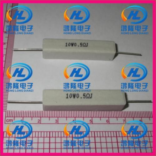 10pcs/lot) 10W 0.5 ohm +/-5% / 10W 0.5 ohm 5% / 10W 0.5RJ