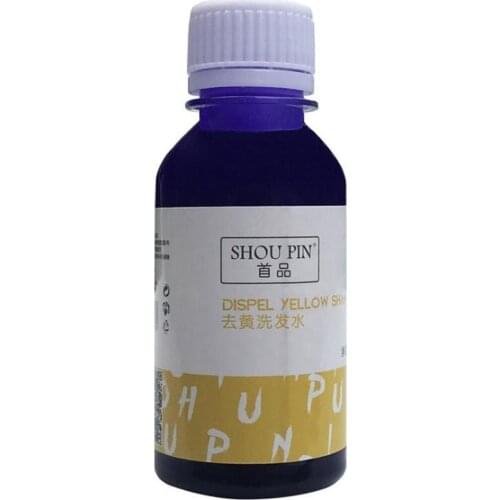 100ml Yellow Hair Remover Shampoo Purple Shampoo Toner Protecting Anti Gray Blonde Remove Hair For Silver Bleached Dye Bras T7D9