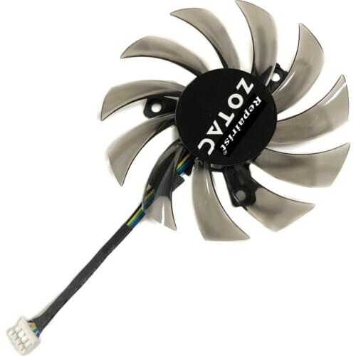 2pcs/Set 75mm APISTEK GA81S2U DC 12V 4Pin Cooler Fan For ZOTAC GTX 660 GTX660-2GD5 Graphics Card Cooing As Replacement