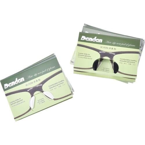 50pcs=25Pairs Silicone Anti Slip Nose Pads Silicone Soft Sticker for Eyeglasses Sunglass Glass Spectackles Braces Supports