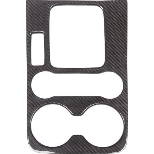 Car Carbon Fiber Center Console Gear Shift Panel Trim Without Hole for Touareg 2011-2018