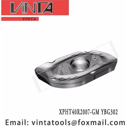 Free shipping high quality 10pcs/lots XPHT40R2007-GM YBG302 cnc carbide milling inserts