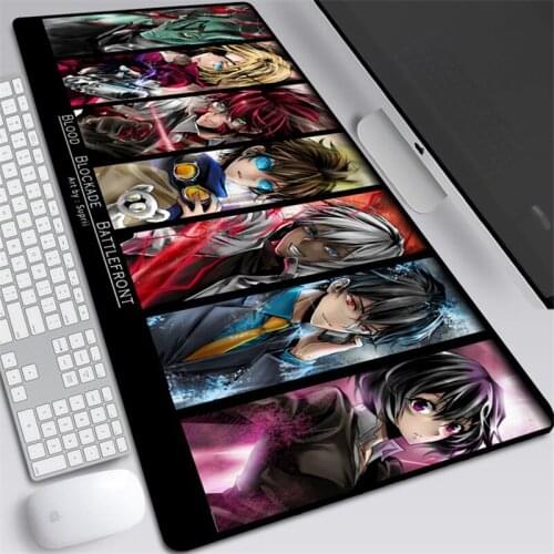 Blood Blockade Battlefront Anime Large Pad Mouse Mat Computer Gamer Locking Edge Mousepad Keyboard Mice Mat Pad