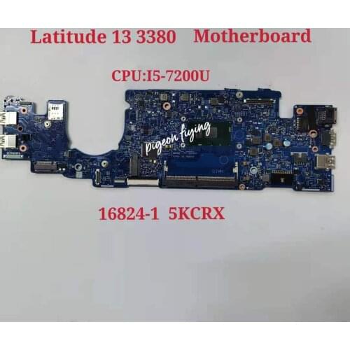 CN-063JCX Para DELL Latitude 13 3380 L3380 Placa Base De Computadora Portátil CPU:I5-7200U 16824-1 100% prueba completamente OK