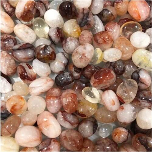 Red Fire Quartz Tumbled Stones Wholesale Carved Gemstone For Decoration