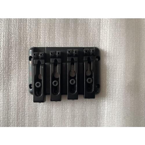 Geninue Tailpiece(Not Full New) Bridge for 4 Strings Electric Bass Guitar Black Color Made in Korea