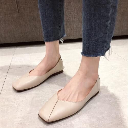 JIE ZHOU Women's Ballet Flats With Heels