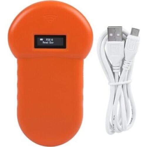 LF 134.2KHz Pocket Reader Handheld Animal Chip Reader Scanner Pet Dog Cat ID Reader