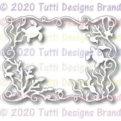 Coral Reef Frame DIY Handicrafts Cutting Dies Metal Cutting Stencils for Scrapbooking Album Stamp Paper Card Embossing