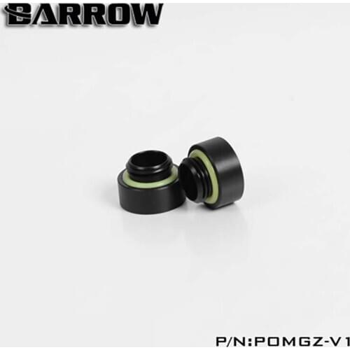 Barrow PC water cooling fittings Adapter for Aluminum Radiator Black/White,water cooler fitting heatsink gadget POMGZ-V1