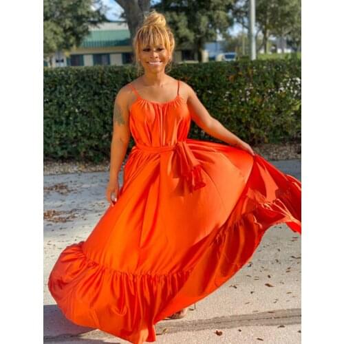 Summer Womens Dress Backless Pleated Loose Maxi Dress Ladies Sleeveless Tunic Vestidos Beach Party Dresses