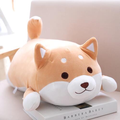 35/55CM Cute Fat Shiba Inu Dog Plush Toy Stuffed Soft Kawaii Animal Lovely Cartoon Pillow for Kids Baby Children Birthday Gifts