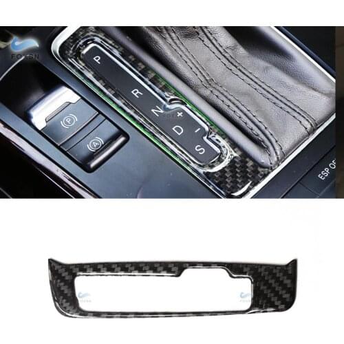 For Audi A4 B8 A5 Q5 2009- 2013 2014 2015 2016 Car Carbon Fiber Center Control Gear Shift Panel Switch Button Cover Trim