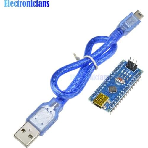 5Sets Nano V3.0 3.0 Mini USB Driver ATmega328 ATmega328P 5V 16M Micro Controller Board CH340 For Arduino Replace FT232RL ISP