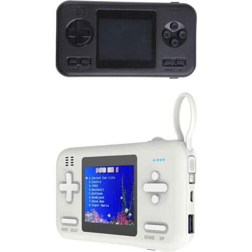A0NB Handheld Game Console 2.8" Color Screen Retro Game Player Built-in 416 Games with 8000mAh Fast Charger Power Bank, 48H Play