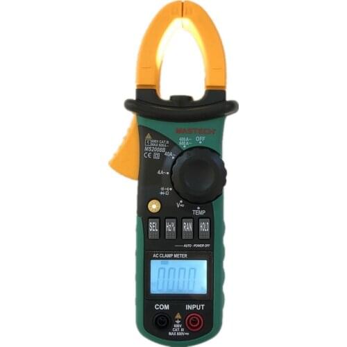 MASTECH MS2008B 3999 counts 600A Professional Digital Clamp Meter DC/AC Volt Current Res Cap Temp Freq Clamp Meters