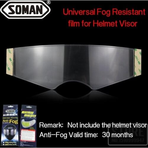 Clear Anti-fog patch Motorcycle Full Face Helmet Generic for K3 K4 AX8 LS2 HJC Marushin Helmets Lens Anti-fog visor