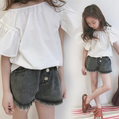 Girl Shorts Baby Girl Summer Clothes Childrens Ripped Jeans Shorts Fashion Casual Short Pants for Girls Baby Shorts Jeans 3-9 Y