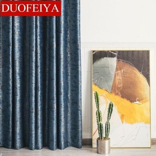 Nordic Curtains for Living Room Bedroom ModernLight LuxuryVelvet Bronzing CurtainHigh-end Flannel Finished Product Customization