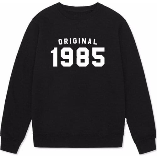 Skuggnas New Arrival Original 1985 Sweatshirt 33rd Birthday Gift Vintage Sweatshirt Gift For Her Long Sleeved Fashion Jumper