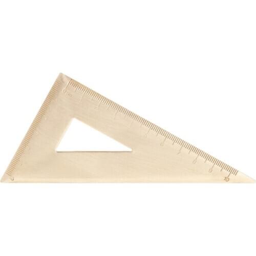 Super Durable Brass Speed Triangle Ruler Set Square Tool Carpenter Clear Ruler