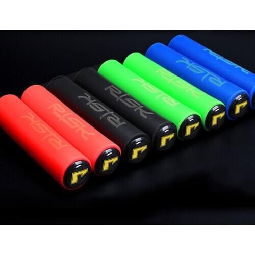 1Pair Silicone MTB Bike Bicycle Grips Sponge Handlebar Soft Ultralight Grips Brake Grips Silicone Silica Glove Handle Anti-skid