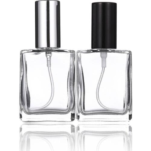 Wholesale 10/20pcs 15ml Square Perfume Spray Bottle Glass Spray Atomizer Travel Cosmetic Container Empty Refillable Bottles