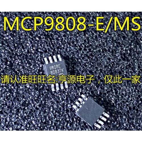 10PCS MCP9808 MCP9808T-E/MS MCP9808-E/MS 9808E MSOP-8