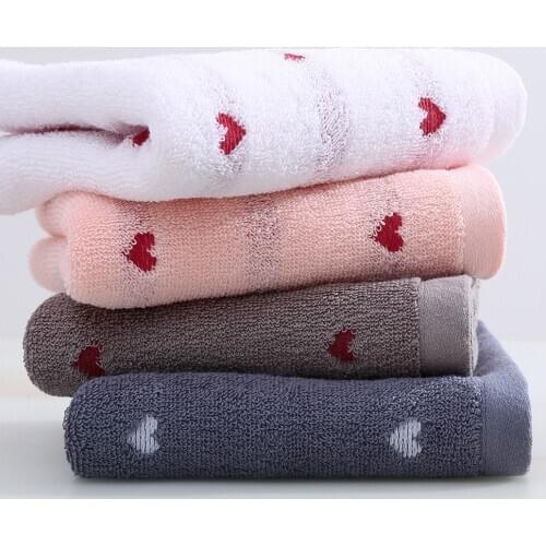 2pcs 34*75 cm Face towel Super soft long stapled cotton face towel excellent water-absorbing quality towel