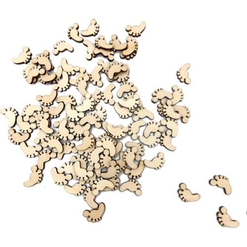 50pcs Natural Wood Unfinished Cutout Veneers Slices for Patchwork DIY Crafting Decoration