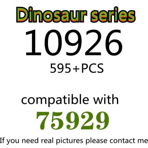 595PCS 10926 Building Block Toy Dinosaur Series 75929 Assembled Building Block Childrens Toy Gifts